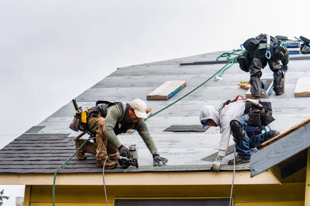 Professional Gutter Installation technician working in Herndon, WV